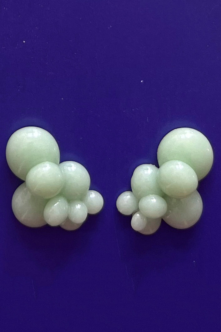 Tropfen monochrom Glasohrringe Stecker - BEIRA