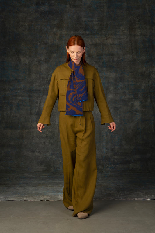 Wollschal FURCOLA cacao mini und midi WOLVIS