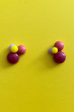 Laden Sie das Bild in den Galerie-Viewer, Ohrringe und Ring bunte Tropfen mit rosa und gelb - BEIRA