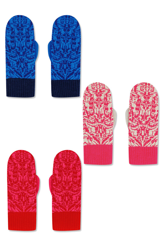 Gemusterte Fäustlinge - Handschuhe von Wolvis