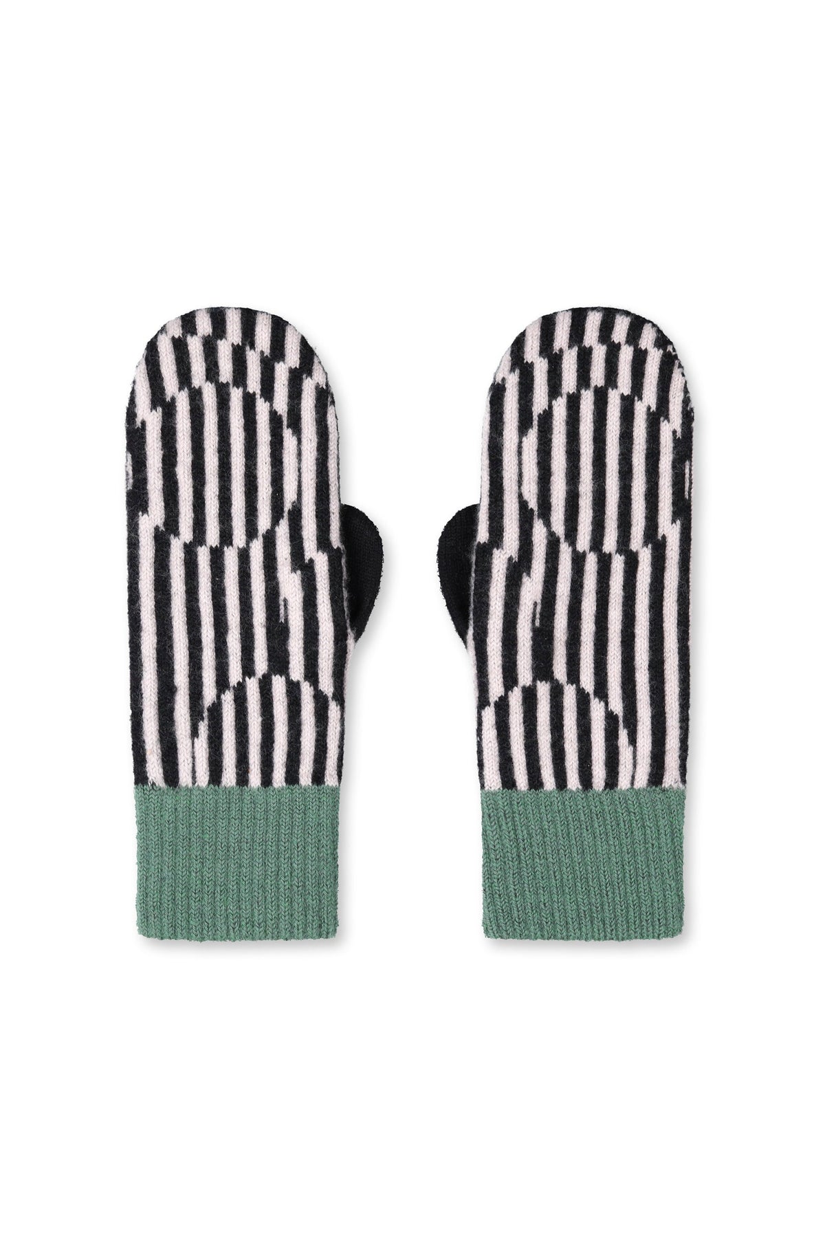 Grafisch gemusterte Fäustlinge TNR - Handschuhe von Wolvis