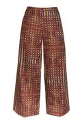 Culottes Karo gelb lila