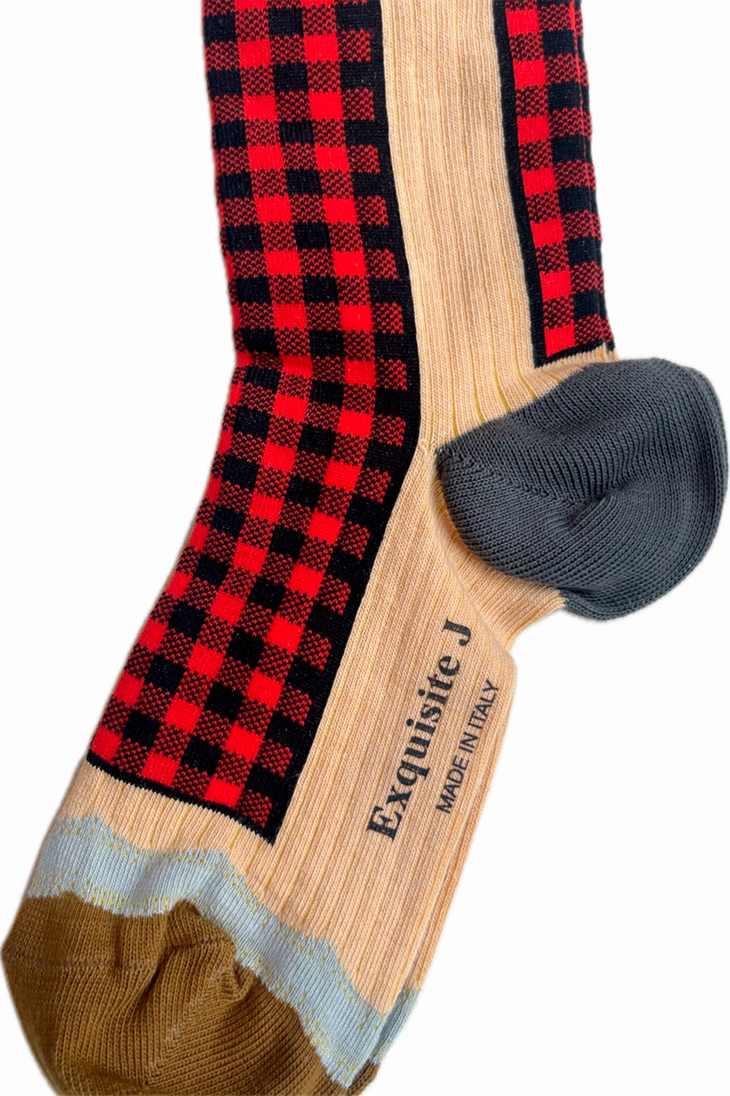 Karierte Socken verschiedene Farben Exquisite J