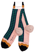 Karierte Socken verschiedene Farben Exquisite J