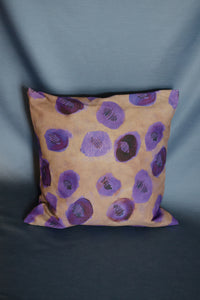 Cushion Purple on Beige