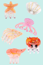 Laden Sie das Bild in den Galerie-Viewer, Haarspangen klein Meerestiere Coucou Suzette