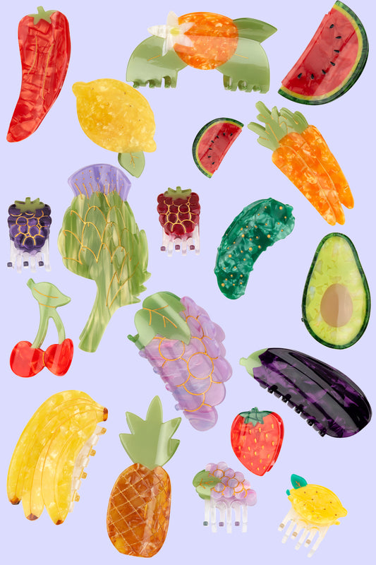 Haarspangen Obst und Gemüse Coucou Suzette