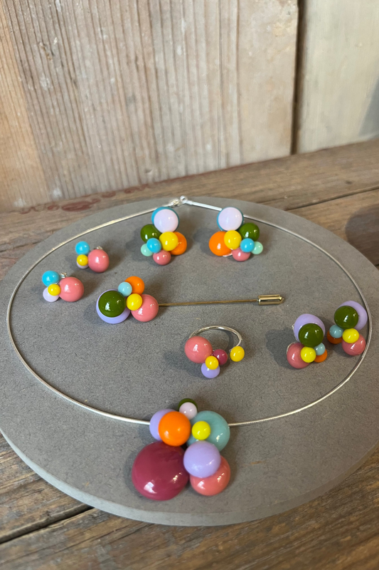 Schmuck bunte Tropfen mit Gelb - BEIRA