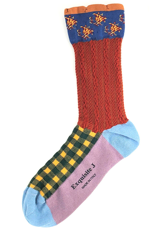 Mustermix mit Karo Socken Exquisite J