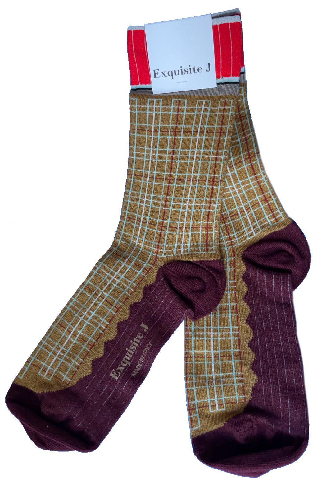 Fein karierte Socken ExquisiteJ