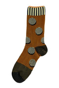 Gepunktete Socken ocker oder grau Exquisite J
