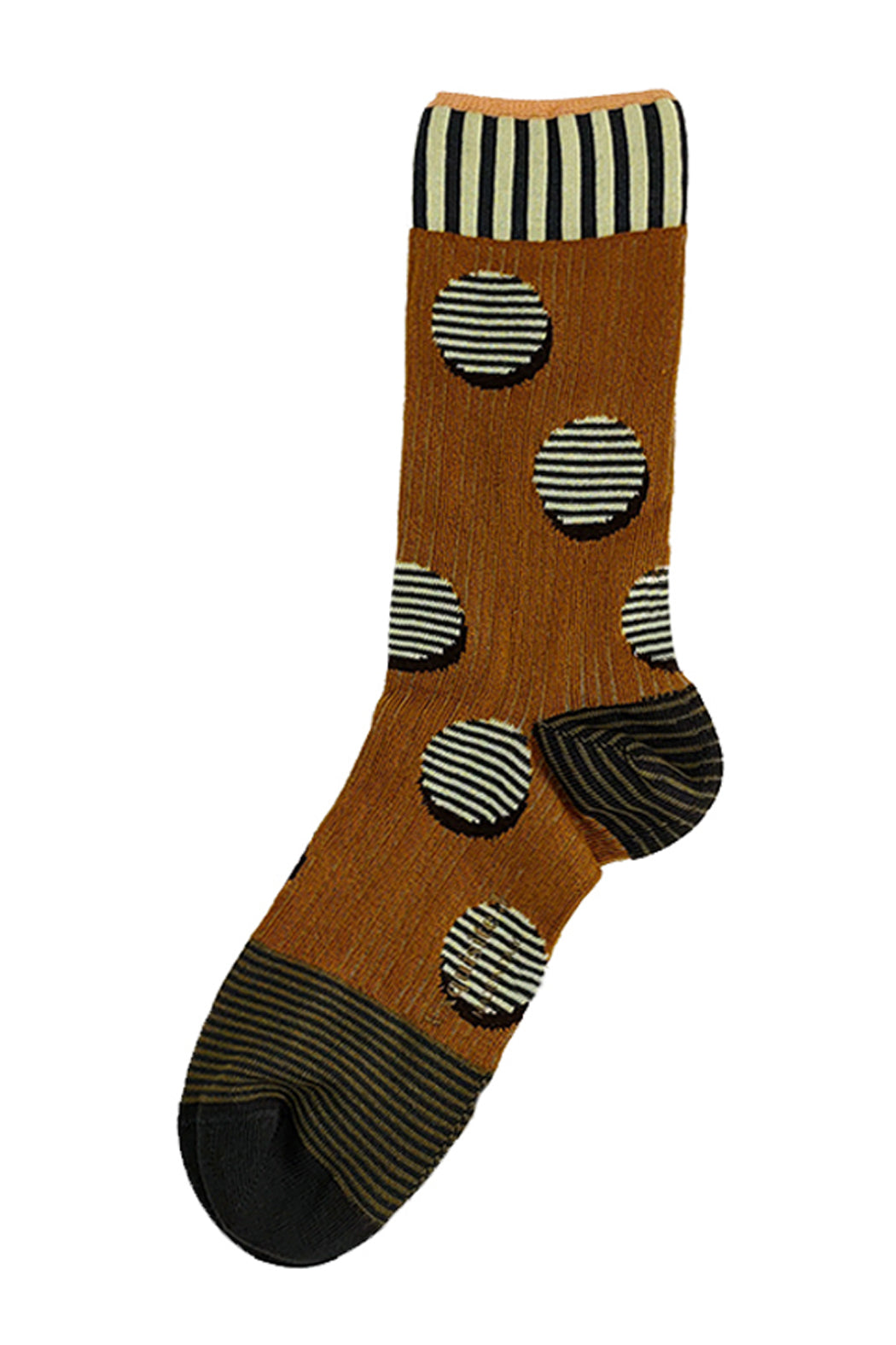 Gepunktete Socken ocker oder grau Exquisite J
