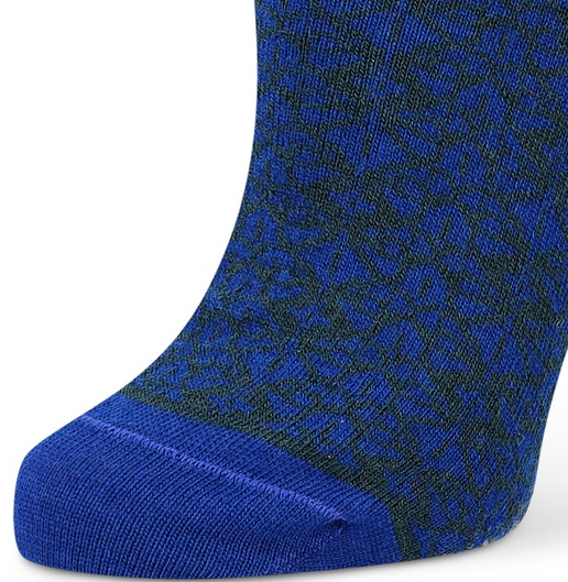 Wollstrümpfe DRIFT blau grün und lila gemustert WOLVIS