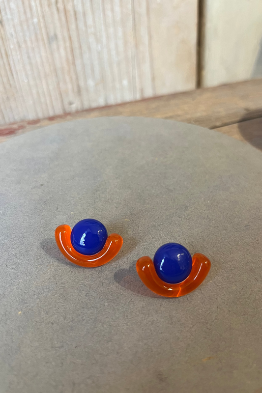 Zweifarbige Ohrstecker Glas - BEIRA SoulColour