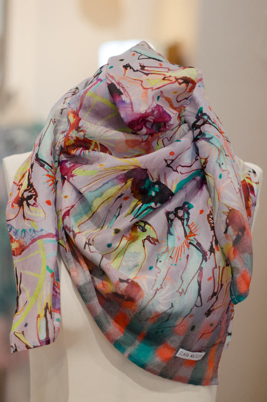 Scarf Circus Pink