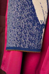Wollschal AURATA midi indigo von WOLVIS