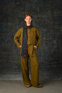 Wollschal CERURA mini und midi grape WOLVIS