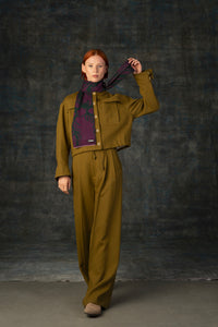Wollschal CERURA mini und midi grape WOLVIS
