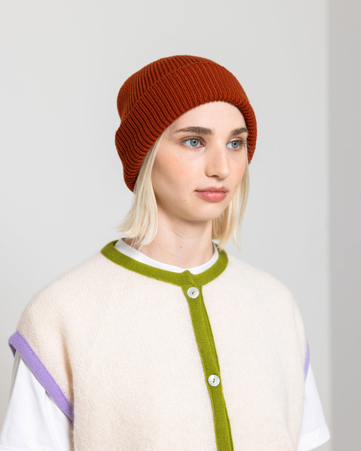 Strickmütze Merinowolle verschiedene Farben - Wolvis