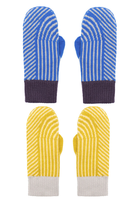 Patterned Bauhaus Mittens - Gloves by Wolvis