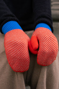 Striped Mittens - Gloves by Wolvis