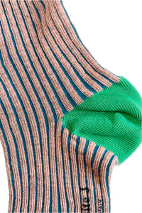 Gestreifte Socken grau grün Exquisite J