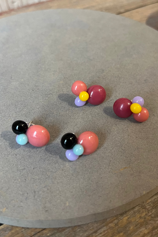 Kleine Ohrstecker bunte Tropfen - BEIRA