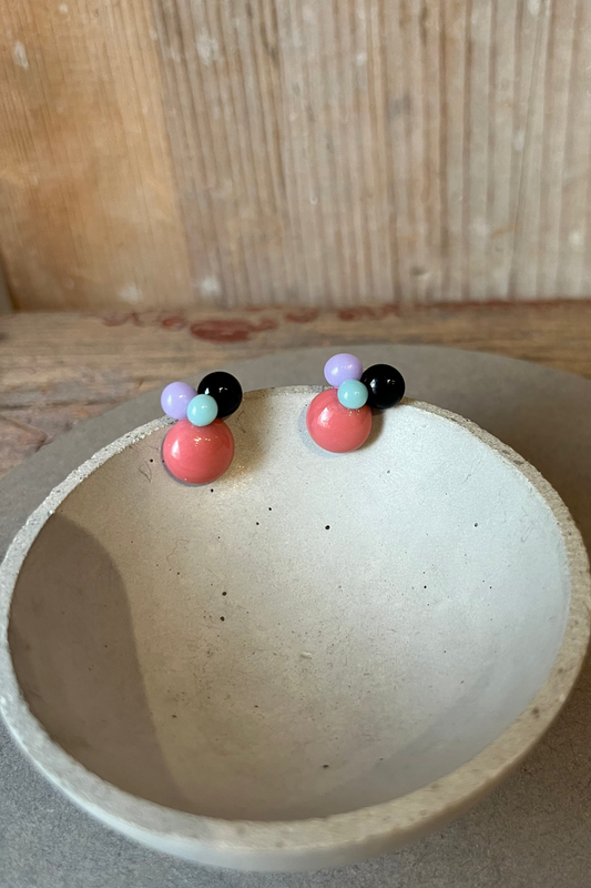 Kleine Ohrstecker bunte Tropfen - BEIRA