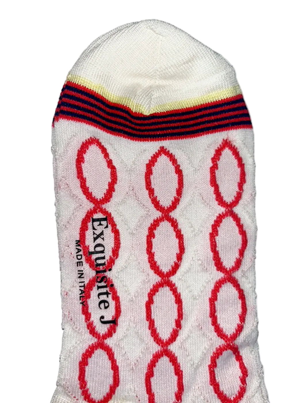 gemusterte Socken grau grün oder weiß rot Exquisite J