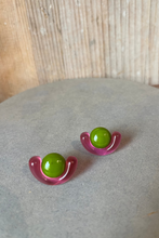 Laden Sie das Bild in den Galerie-Viewer, Zweifarbige Ohrstecker Glas - BEIRA SoulColour