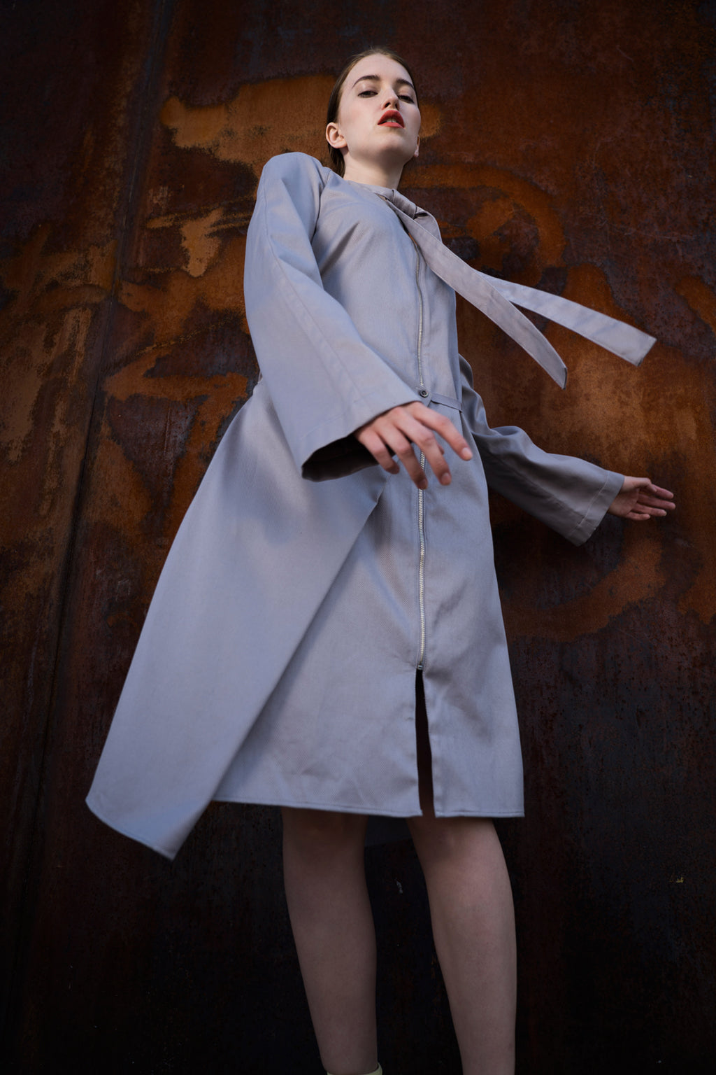 Adjustable Grey Summer-Coat