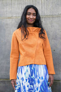 Sommerjacke in Orange mit Cutouts - Clara Kaesdorf