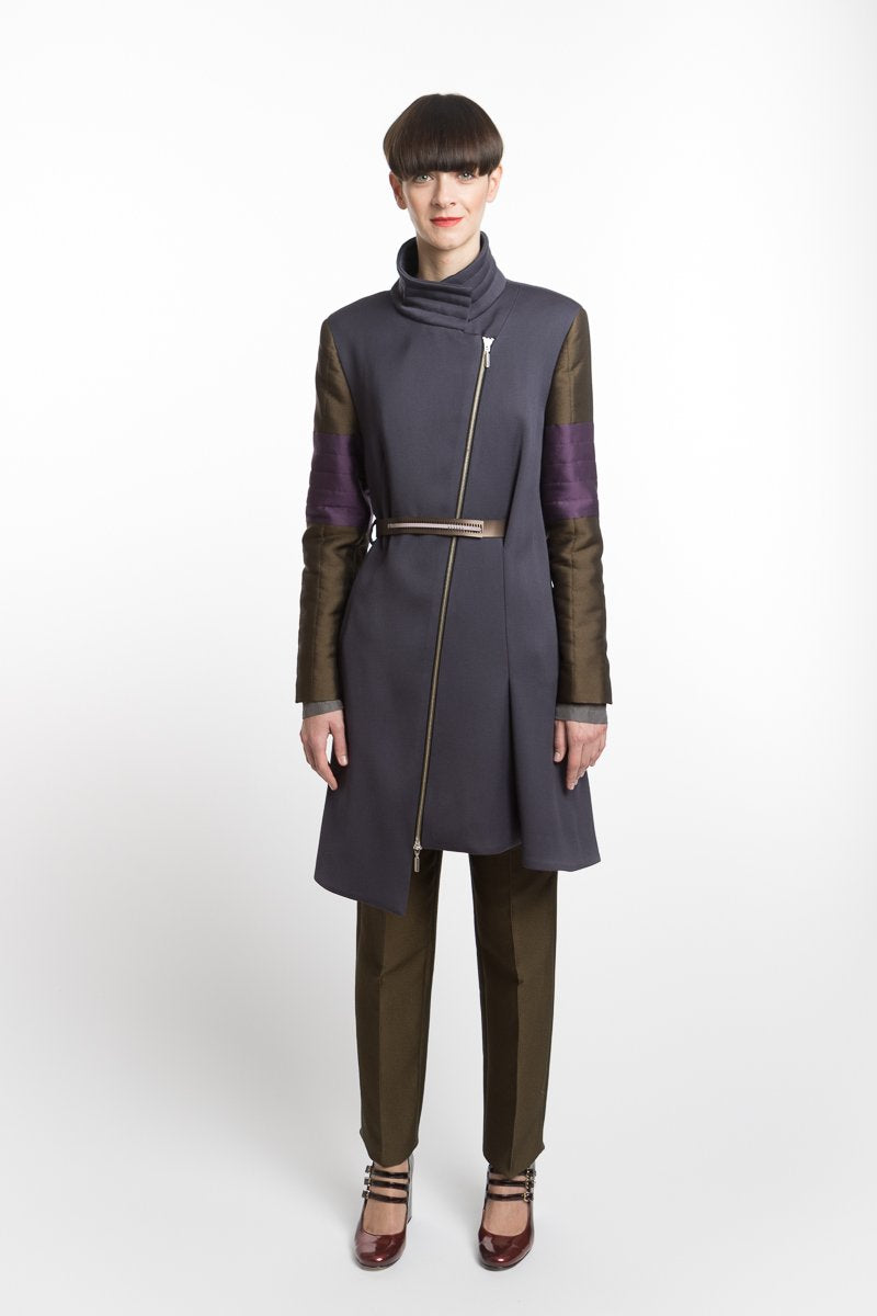 Trousers Slim Green Purple