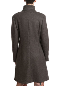 Coat in Grey Melange