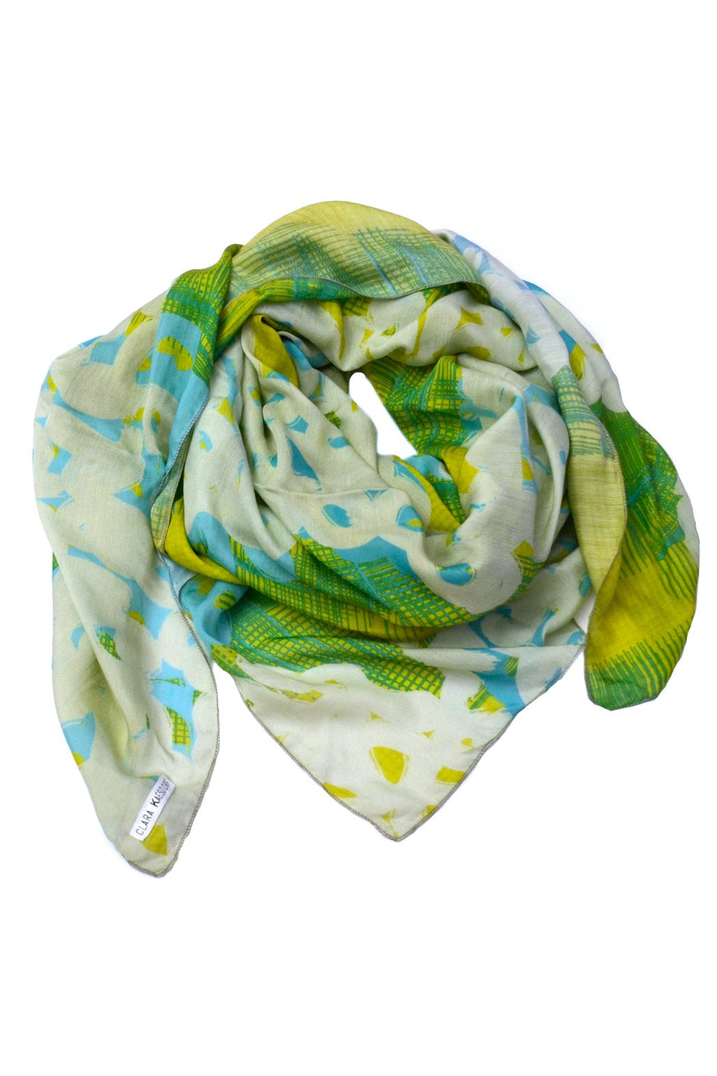 Scarf Yellow Turquoise
