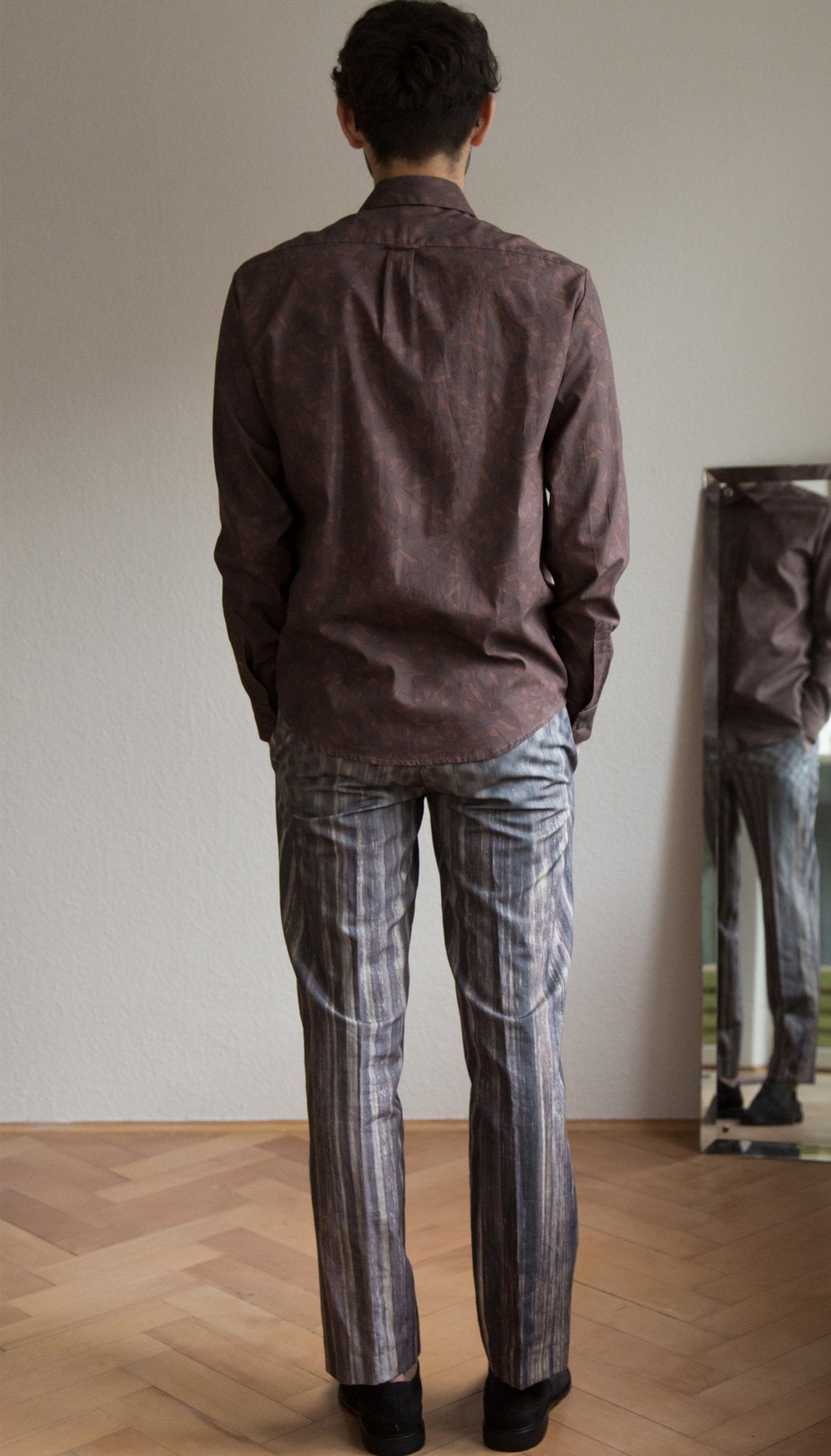 Shirt in brown pattern