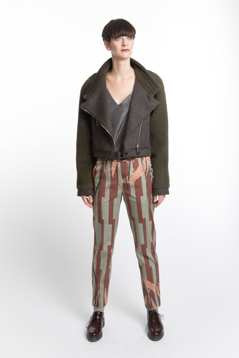 Pants Leaf Print