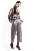 Culottes Silver Velvet