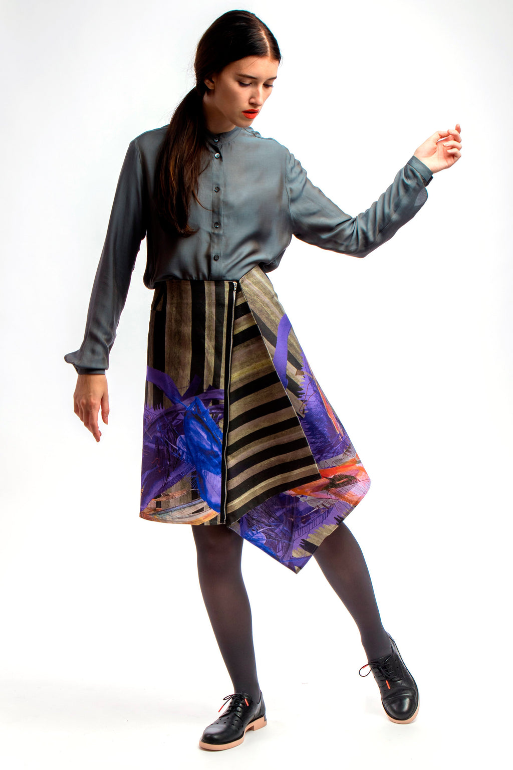 Asymmetric Skirt Dark