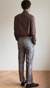Pants with grey print