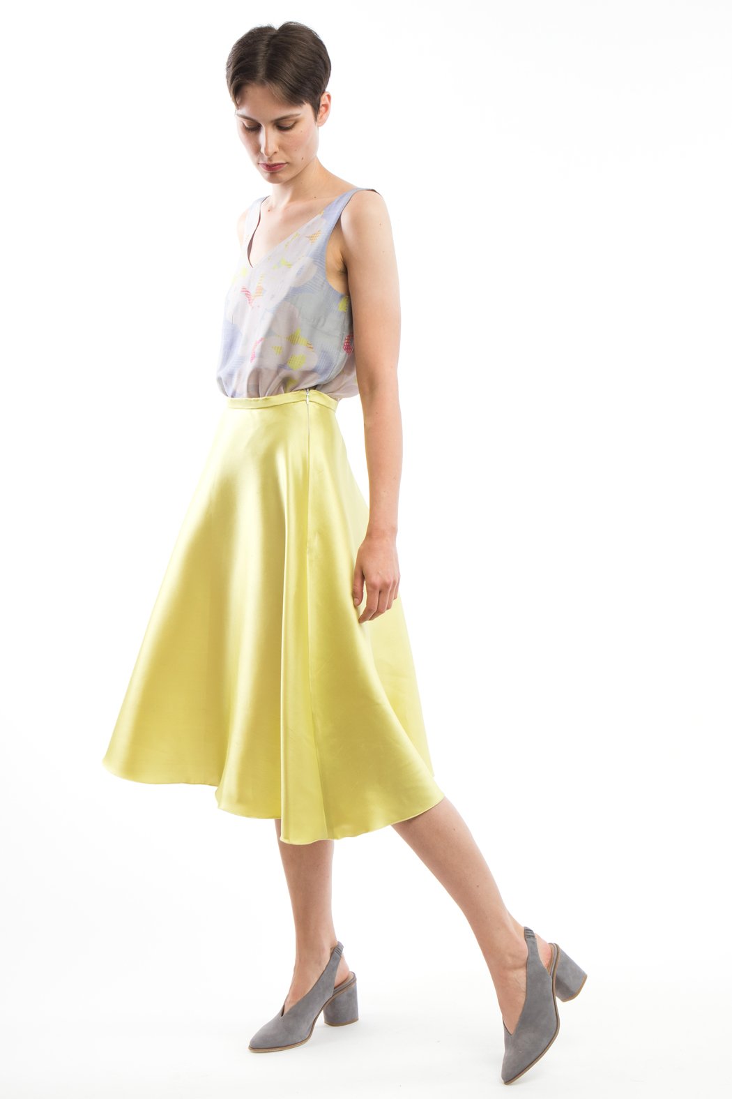 Flared Skirt Yellow