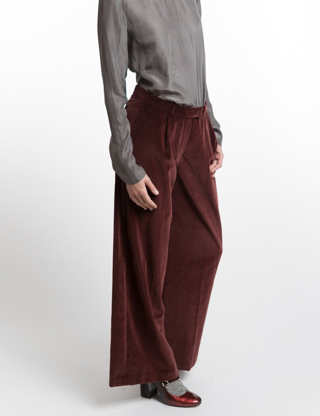 Marlene Pants Red Velvet