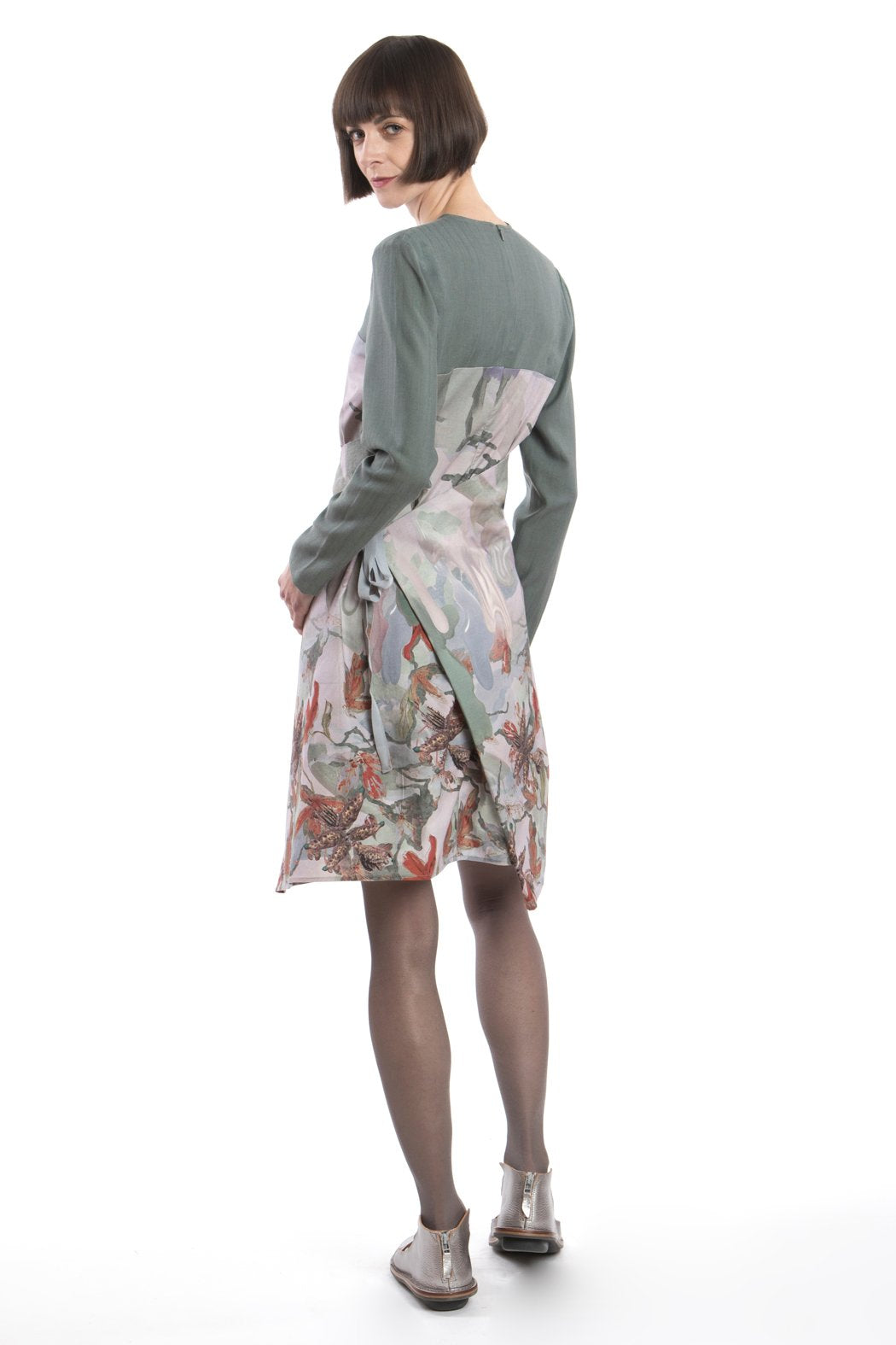 Changeable Dress Green-Red