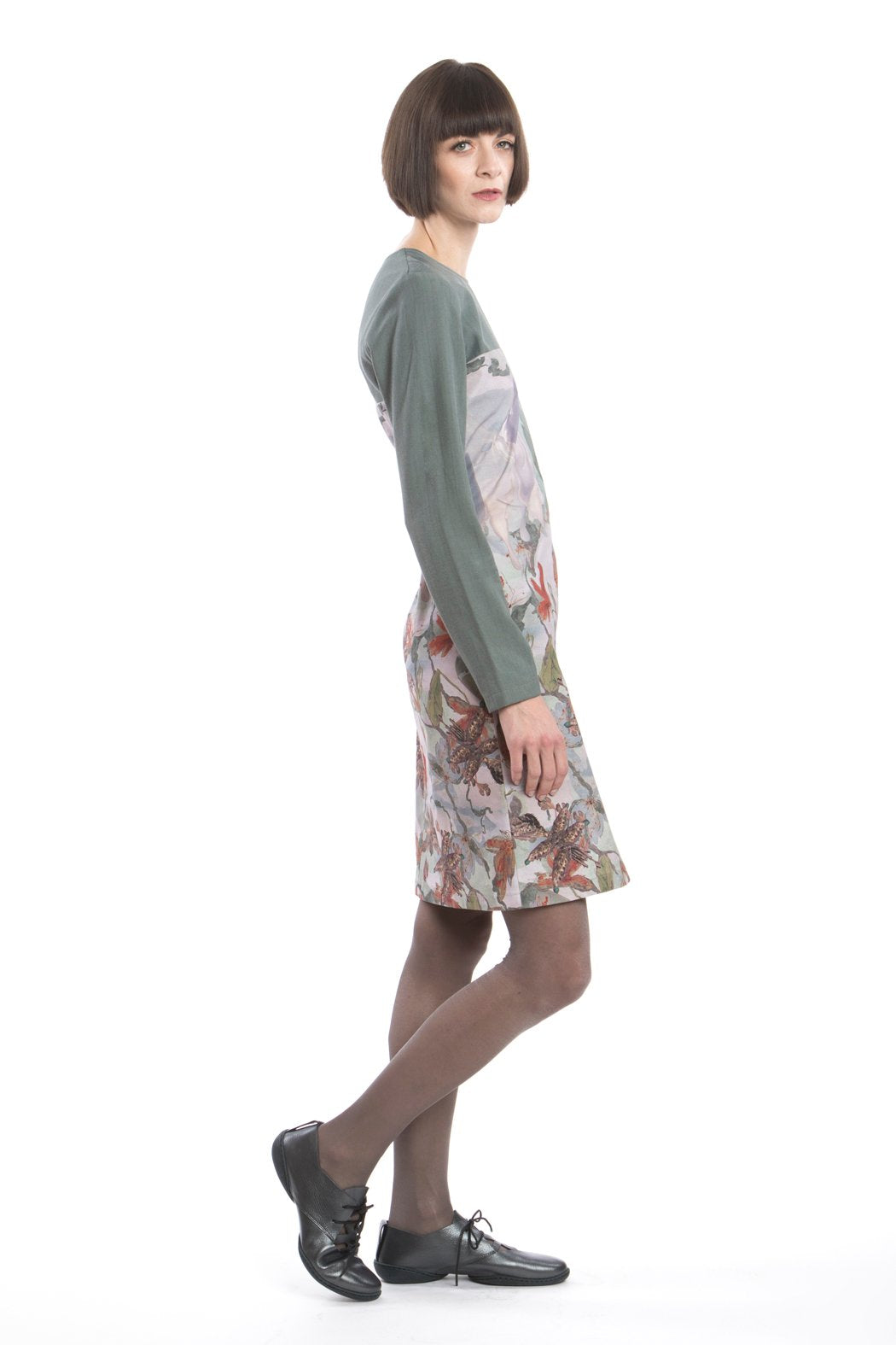 Dress Slim Flower-Red