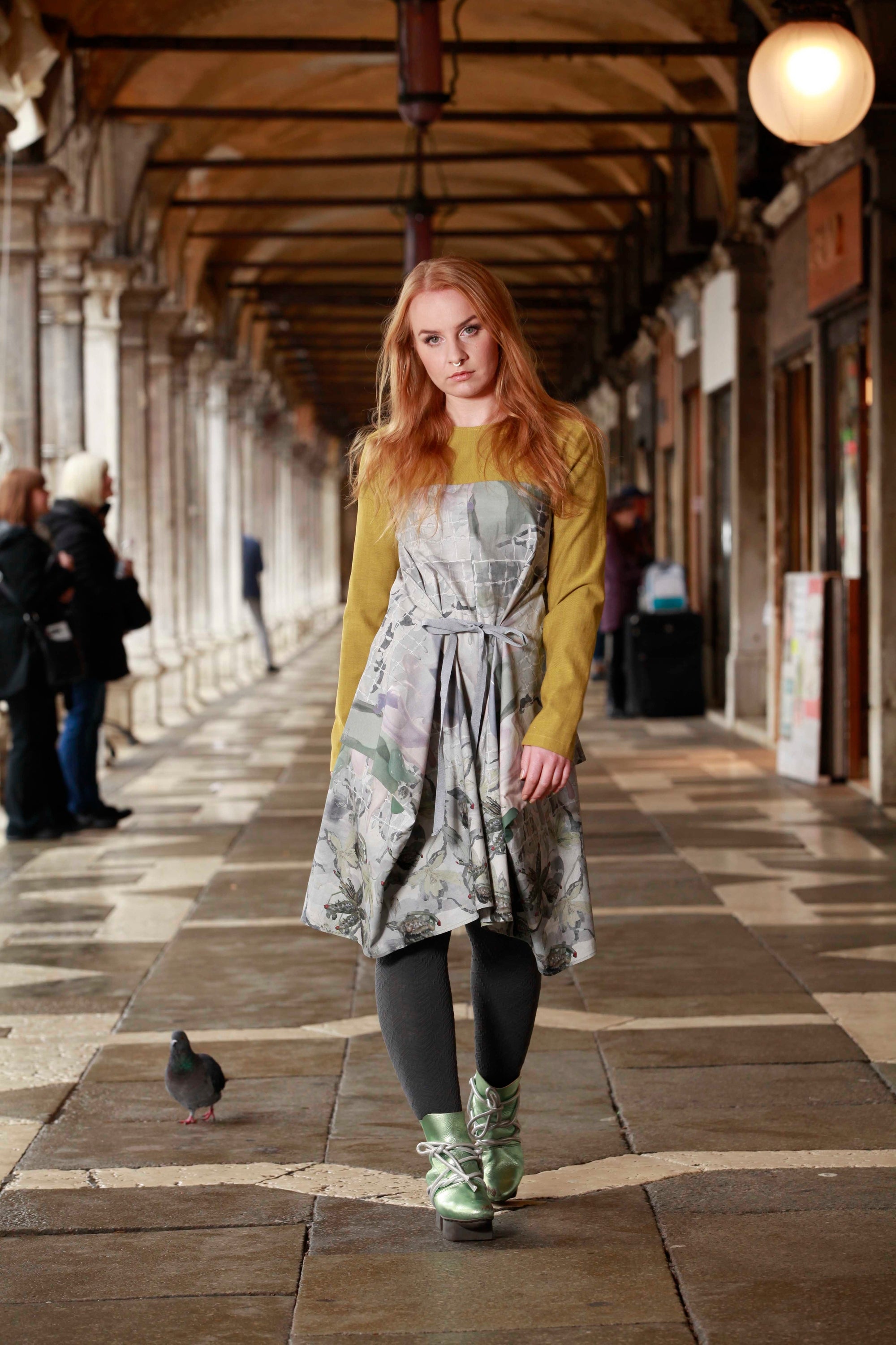 Changeable Dress Grey-Yellow
