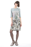 Slim Dress Grey-Blue