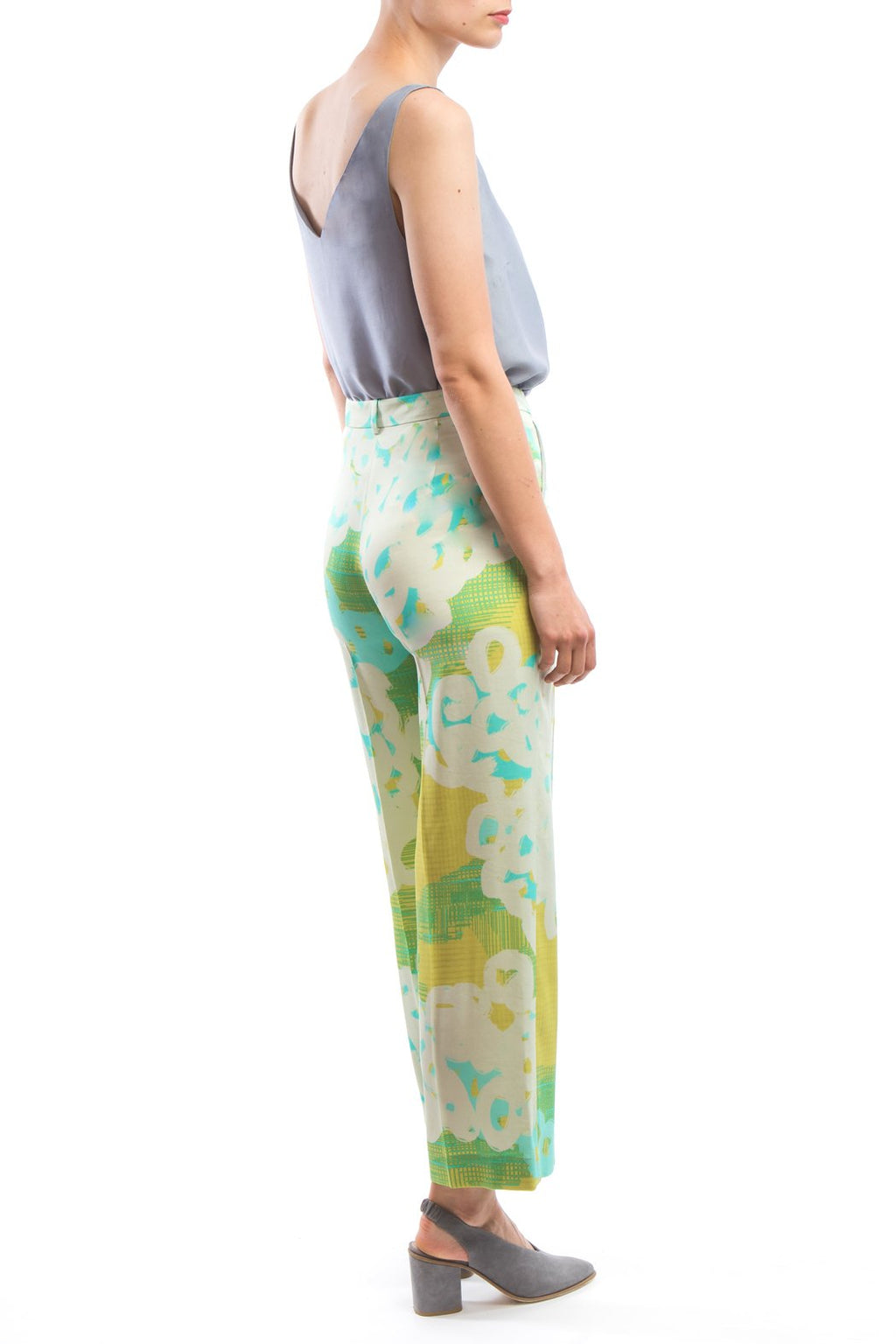 Wide Pants Yellow Print