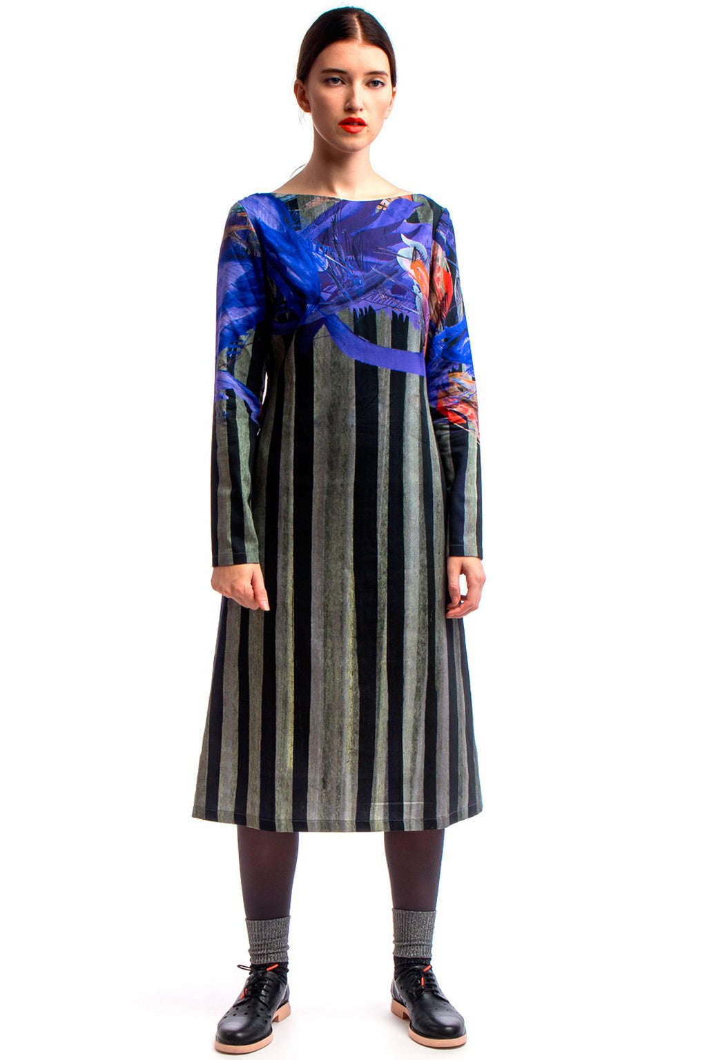 Shift Dress Blue Print