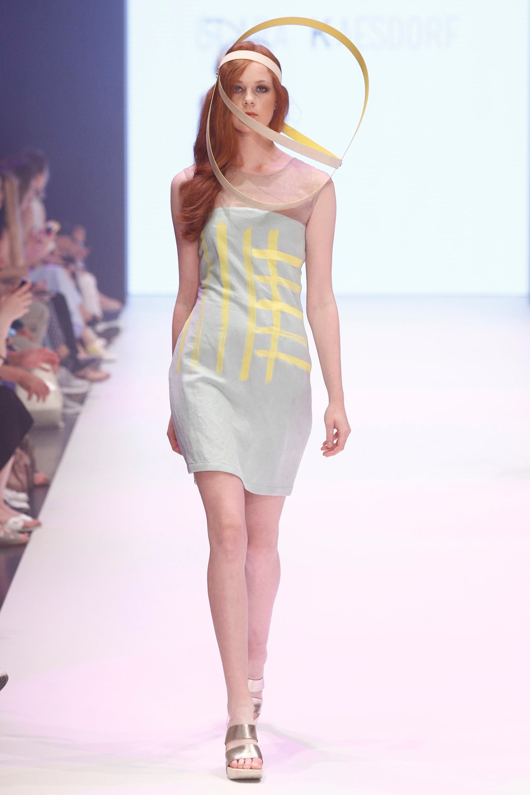 Shift Dress Yellow-Print