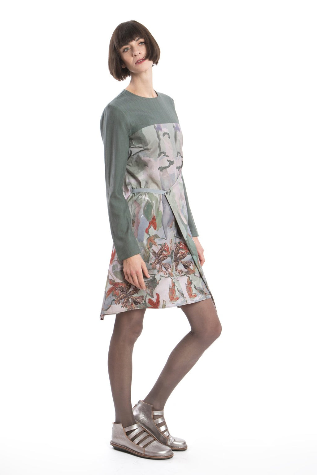 Changeable Dress Green-Red